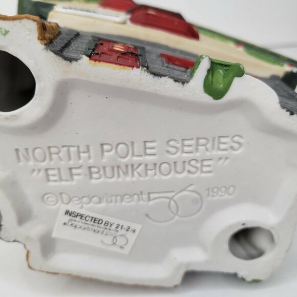 Department 56 North Pole Series Elf Bunkhouse 1990 - Picture 6 of 7
